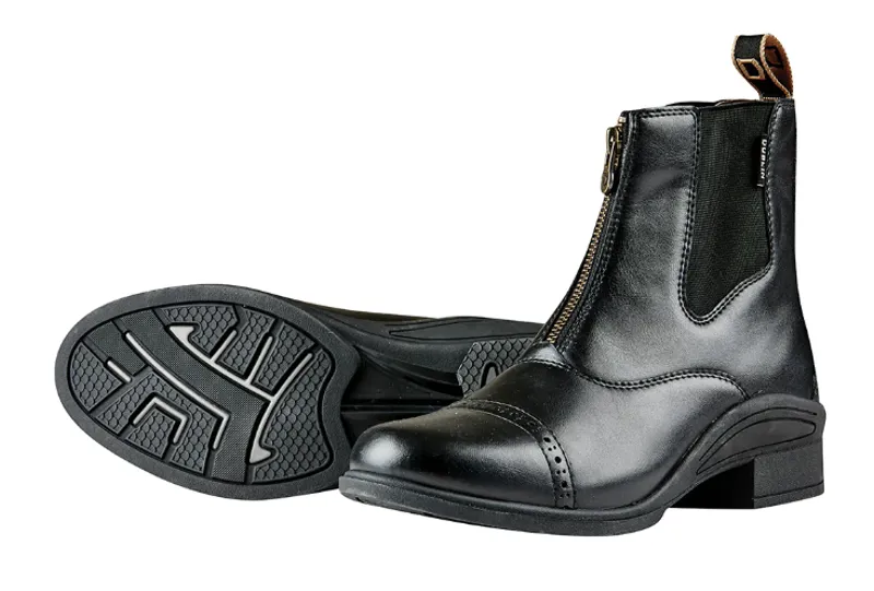 Dublin Junior Altitude Zip Paddock Boots Black